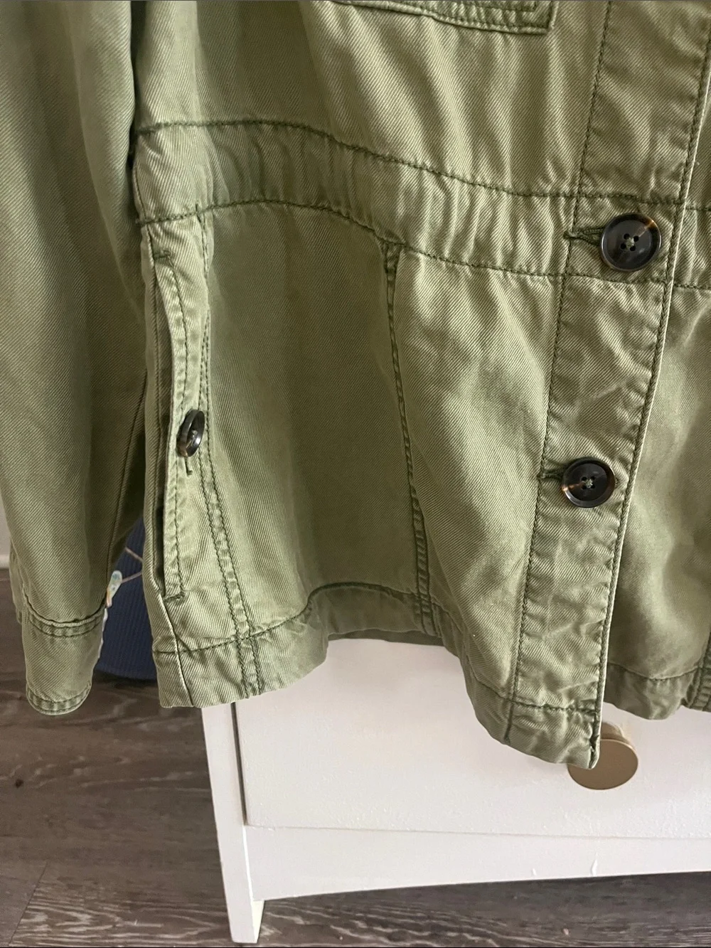 Anthropologie Sanctuary Green Utility Jacket M Button Up Relaxed Streetwear